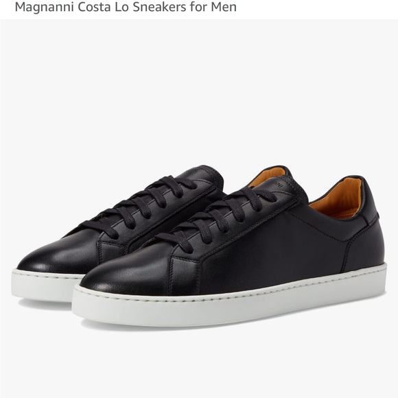 Magnanni Costa Lo Black Sneakers for Men size US 9.5 like new ( store display) - Picture 1 of 17
